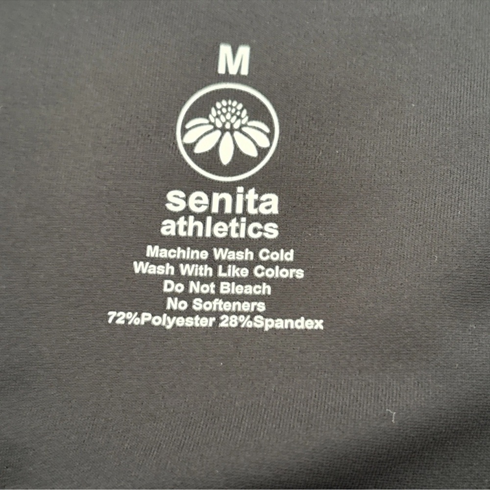 Senita Athletics Women’s Lux Pace Black Leggings 29” Size Medium - Picture 8 of 9